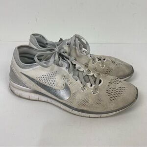 Nike Free TR fit 5 White athletic running sneakers shoes